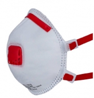 Atemschutzmaske - Atemmaske - Einwegmaske, FFP3 mit Ventil, wei, VE = 1 Stck