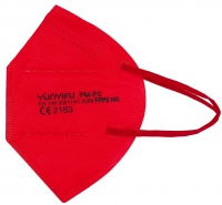 PSA-FFP2-Maske, Einwegmaske, Atemschutz, Mundschutz, rot, VE = 10 Stck