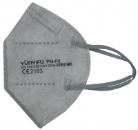 PSA-FFP2-Maske, Einwegmaske, Atemschutz, Mundschutz, grau, VE = 10 Stck