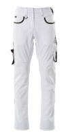 MASCOT-Workwear, Damen Arbeitshose, 76 cm, 205 g/m², weiß/dunkelanthrazit