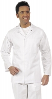 LEIBER-Hygiene, Food-Arbeits-Berufs-Jacke für Damen und Herren, HACCP-Hygiene-Bekleidung, MG 245, weiß