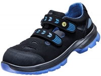Atlas-Footwear, S1-Arbeits-Berufs-Sicherheits-Sandalen, SL 46, ESD, schwarz / blau