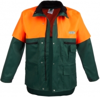 WATEX-Workwear, Forstschutz-Jacke, grün/leuchtorange,