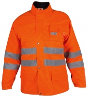 WATEX-Workwear, Forstschutz-Schnittschutzwarn-Jacke, leuchtorange,