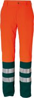 ROFA-Warnschutz, Warn-Schutz-Bund-Hose Duo-Color Atlas/Satin orange/grün