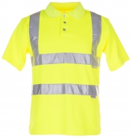 PLANAM-Warnschutz, Warnschutz, Warn-Polo-Shirt uni gelb
