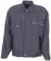 PLANAM-Workwear, Arbeits-Berufs-Bund-Jacke, MG Canvas 320 grau/schwarz
