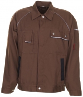 PLANAM-Workwear, Arbeits-Berufs-Bund-Jacke, MG Canvas 320 braun/schwarz