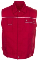 PLANAM-Workwear, Arbeitsweste MG Canvas 320 rot/rot