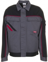 PLANAM-Workwear, Arbeits-Berufs-Bund-Jacke, MG Highline schiefer/schwarz/rot
