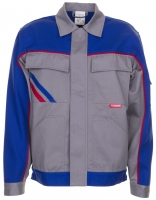 PLANAM-Workwear, Arbeits-Berufs-Bund-Jacke, MG Highline zink/kornblau/rot
