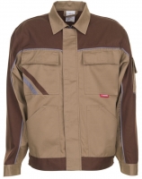 PLANAM-Workwear, Arbeits-Berufs-Bund-Jacke, MG Highline beige/braun/zink