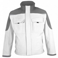 PKA-Workwear, Softshell-Jacke  Bestwork new weiß/schwarz