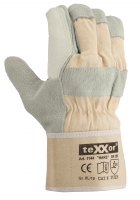 BIG-TEXXOR-Workwear, Rindkernspaltleder, Leder-Arbeits-Handschuhe, Harz