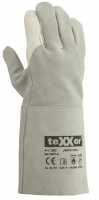 BIG-TEXXOR-Workwear, Rindvoll-Spaltleder, Schweißer-Schutz, Leder-Arbeits-Handschuhe, ca. 35 cm lang