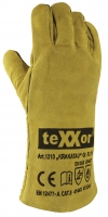 BIG-TEXXOR-Workwear, Rindspaltleder, Schweißer-Schutz, Leder-Arbeits-Handschuhe, Krakatau