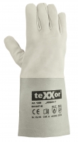 BIG-TEXXOR-Workwear, Ziegen-/Schafs-Nappalede, rSchweißer-Schutz, Leder-Arbeits-Handschuhe, ca. 35 c