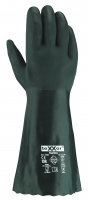 BIG-TEXXOR-Workwear, PVC-Chemikalien-Schutz-Arbeits-Handschuhe, topline, 40 cm, grün