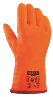 BIG-TEXXOR-Workwear, Winter-PVC-Arbeits-Handschuhe leuchtorange, ca. 32 cm lang