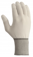 BIG-TEXXOR-Workwear, Nylon-Strick-Arbeits-Handschuhe, weiß