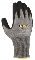 BIG-TEXXOR-Workwear, Schnittschutz-Strick-Arbeits-Handschuhe mit Nitrilbeschichtung