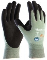 BIG-ATG-Workwear, Schnittschutz-Strickhandschuhe, MaxiFlex Cut, schwarz/hellgrün