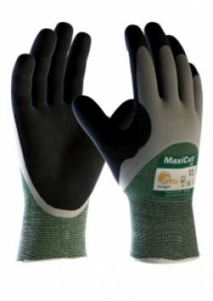 BIG-ATG-Workwear, Schnittschutz-Strick-Arbeits-Handschuhe MaxiCut Oil