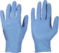 F-STRONGHAND-Hand-Schutz, Einweg-Nitril-Einmal-Handschuhe, KOWLOON, ungepudert, blau, Pkg á 100 Stück, VE = 1 Pkg