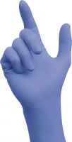 F-SEMPERMED-Hand-Schutz, Einweg-Nitril-Einmal-Handschuhe, SEMPERGUARD, ungepudert, blau, Pkg á 100 Stück, VE = 1 Pkg