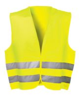 F-WICA-TEX-Warnschutz, Polyester Warn-Schutz-Weste *HARALD*, gelb