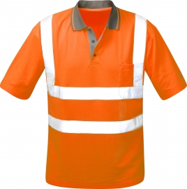F-SAFESTYLE-Warnschutz, Warn-Schutz-Poloshirt Mischgewebe Carlos orange