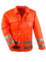 F-CRAFTLAND-Schnittschutz, Warn-/Forst-Schutz-Jacke, LINDE mit Schnittschutz, Forstjacke, orange