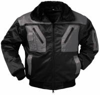 F-NORWAY-Workwear, Winter-Piloten-Berufs-Jacke, ASKIM, schwarz/grau