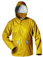 FELDTMANN-Workwear, ELYSEE-Wetter-Schutz, PU-Workwear, Arbeits-Regen-Jacke, RACKWICK, gelb