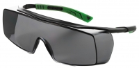 F-Überbrille, *5X7 RAUCH* für Korrektionsbrillenträger, schwarz/grün