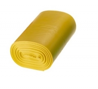 F-Abfallsack, LDPE, 110 x 70 CM - TYP 60 - 120l, gelb