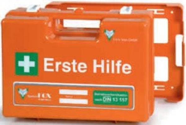 VOSS-Erste-Hilfe-Koffer WESER mit Füllung DIN 13157, orange