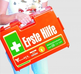 VOSS-Erste-Hilfe-Koffer ELBE mit Füllung 13157, orange