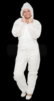 WIROS-Jobwear, Einweg-Vlies Overall, Einmal-Schutz-Anzug, Kapuze, extra stark, 45 g/m², 130 x 171 cm, VE = 50 Stück, weiß