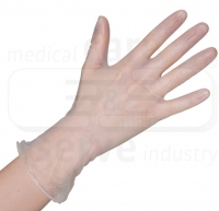 WIROS-Hand-Schutz, Einweg-Vinyl Handschuhe, puderfrei, Spenderbox, weiß, Pkg á 100 Stück, VE = 10 Pkg.