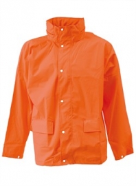 ELKA-Rainwear-Wetter-Schutz, PU-Regen-Jacke,  Dry Zone, orange