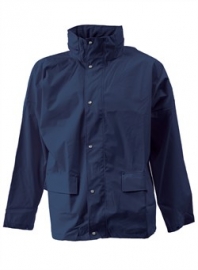 ELKA-Workwear, Rainwear-Wetter-Schutz, PU-Workwear, Regen-Jacke,  Dry Zone, marine