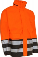 ELKA-Warnschutz, Warn-Schutz-Jacke mit Reißverschluss, warnorange/schwarz