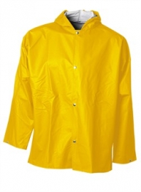 ELKA-Workwear, Rainwear-Wetter-Schutz, PU-Workwear, Regen-Jacke, Xtreme mit Druckknöpfe, gelb