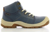 SAFETY JOGGER-Footwear, S1P-Arbeits-Berufs-Sicherheits-Schuhe, hoch, Desert-043, blau