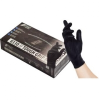 NITRAS TOUGH GRIP N, Nitril-Einmalhandschuhe, schwarz, EN ISO 374