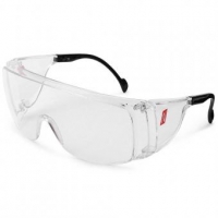 NITRAS VISION PROTECT OTG, Schutzbrille, Tragkörper schwarz / transparent, Sichtscheiben klar, EN 166