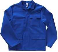 BEB-Schweißer-Schutz, Schweißer-Arbeits-Schutz-Jacke, Schweißerjacke, kornblau