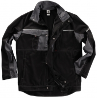 BEB-Workwear, Arbeitsjacke, Herren-Arbeits-Berufs-Bund-Jacke, Inflame schwarz/grau
