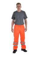 OCEAN-Workwear, ABEKO-Nässe-Schutz, Komfort Light Warnschutz-Bundhose, High Vis,170g/m², orange